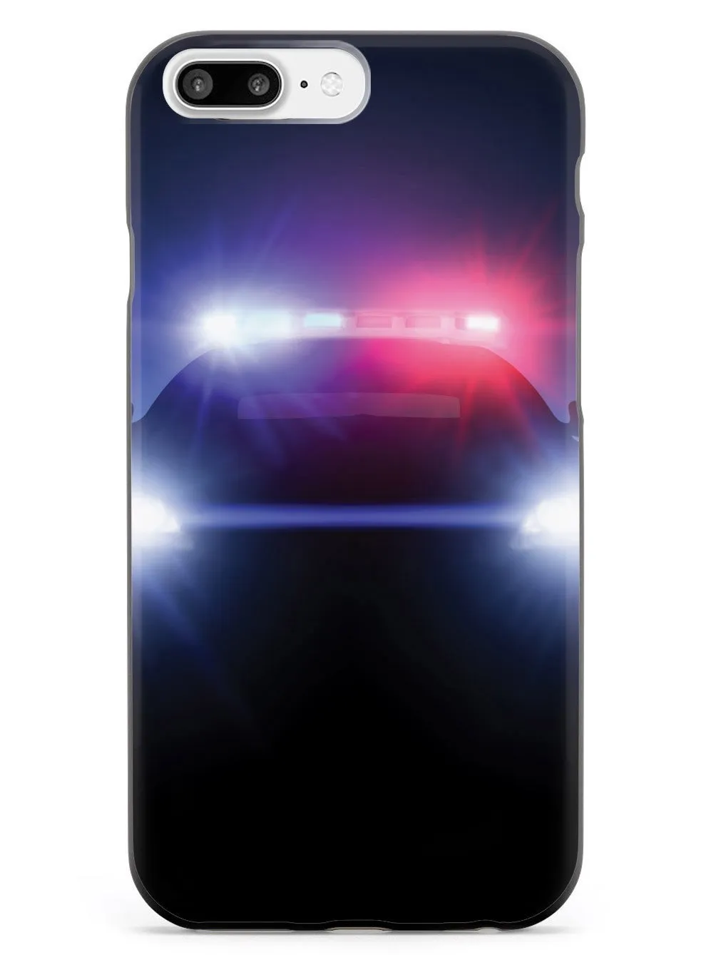 Stealth Police Car - Flashing Blue & Red Lights Case