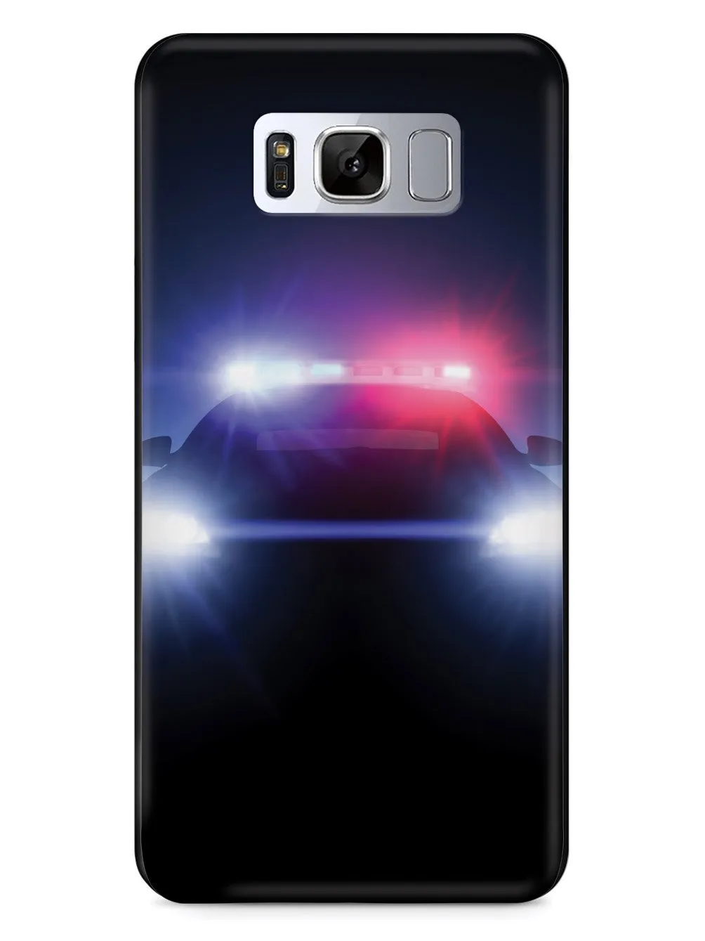 Stealth Police Car - Flashing Blue & Red Lights Case