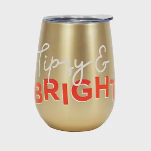 Wine Tumbler Double Walled Tipsy & Bright