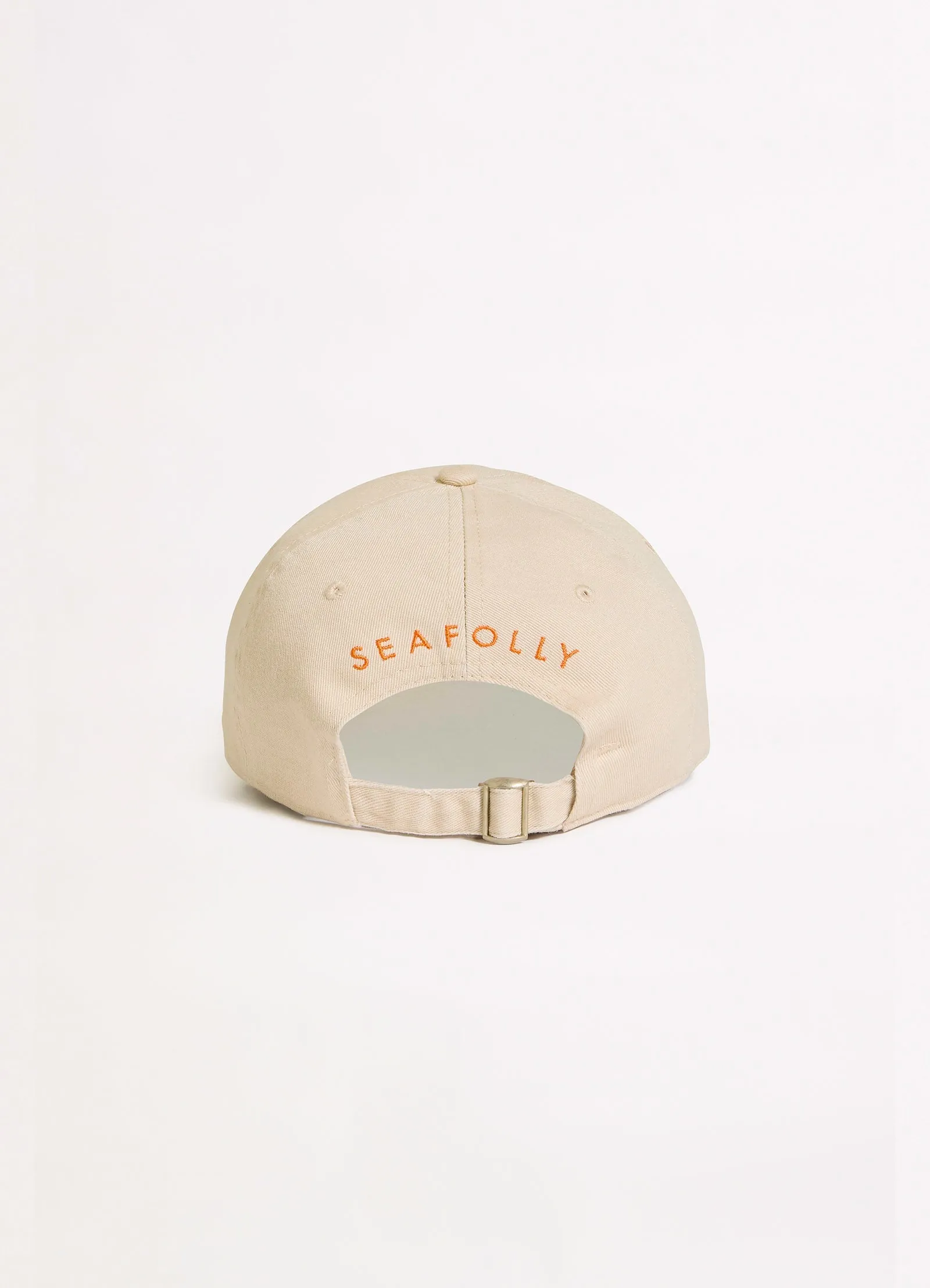 Wish You Were Here Embroidered Cap - Crab Orange