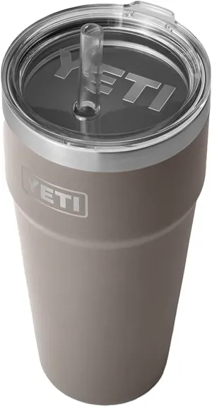 Yeti Rambler Cup 26oz Straw Lid Sharptail Taupe Tumbler